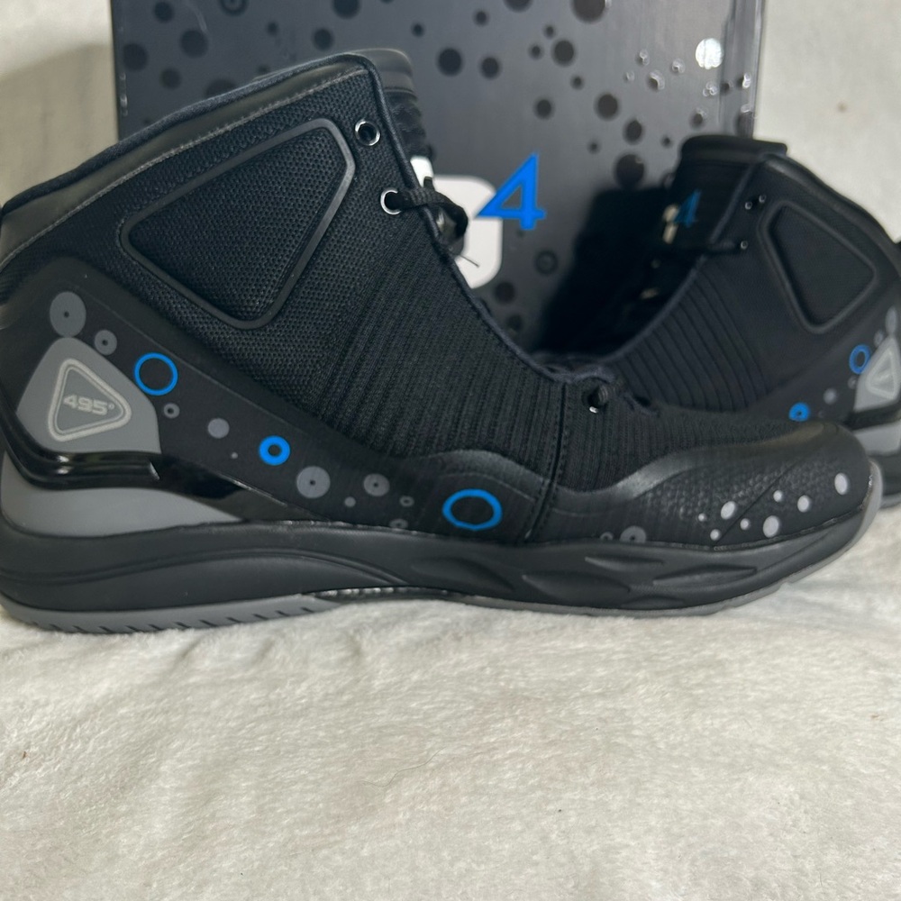 Stylish Black and Blue Athletic Sneakers